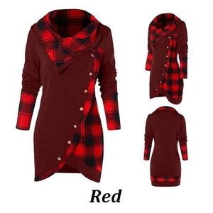 ZANZEA Women V-Neck Collar Oversize Tops Blouse Lo